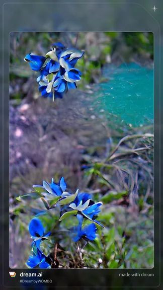 Blue Flowers (Artificial Intelligence, AI)